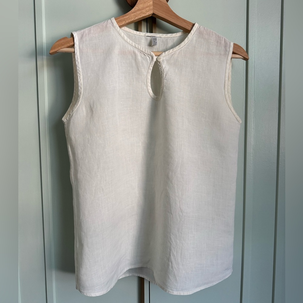 Sleeveless, Pure Brazilian Linen Top